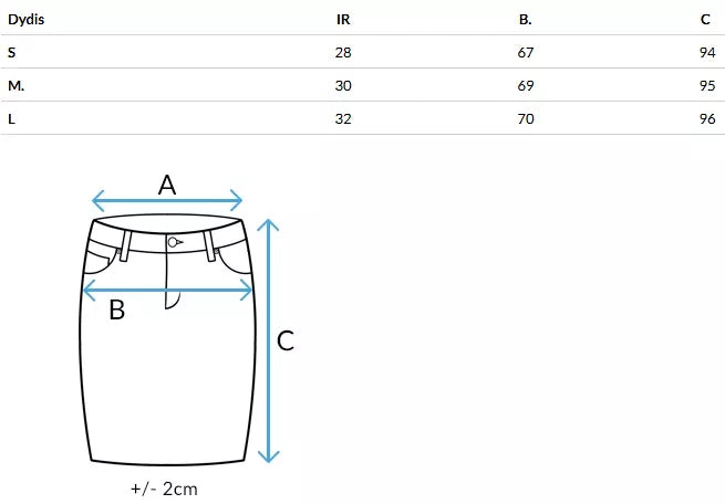 Moteriškas tamsiai mėlynas sijonas Ferry