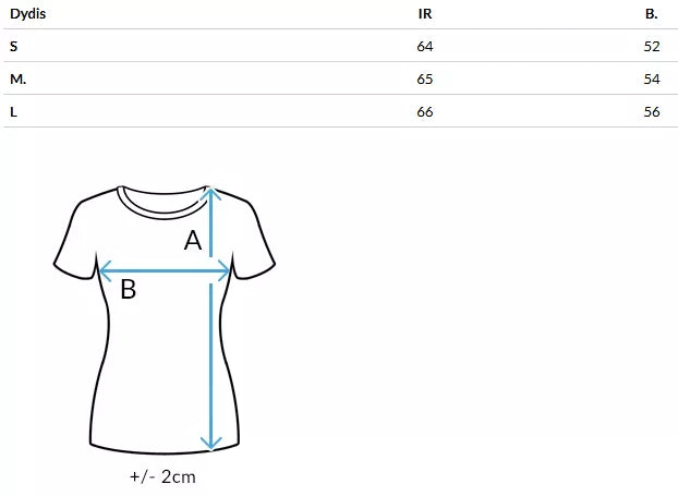 Moteriški juodi marškinėliai Joy