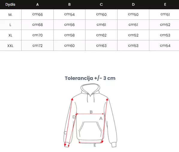 Vyriškas baltas džemperis su gobtuvu Militry