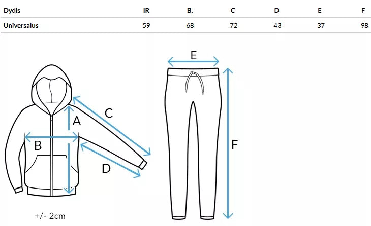 Moteriškas rudas sportinis kostiumas Dresis