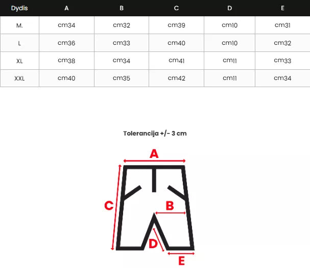 Maudymosi šortai mėlyni/raudoni Revel
