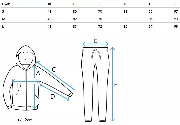 Moteriškas juodas sportinis kostiumas Bistan