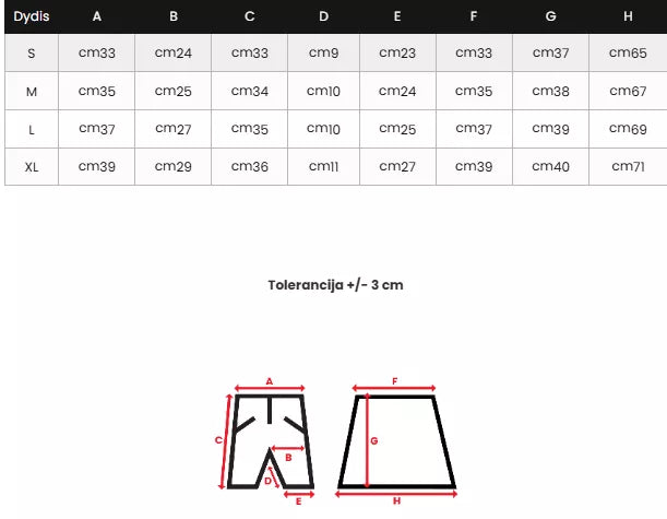 Moteriškas mėlynos spalvos sijonas- šortai Melani