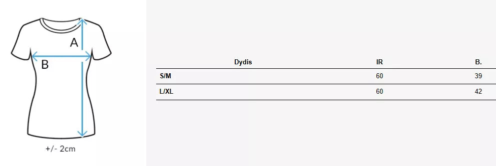 Moteriški juodi dryžuoti marškinėliai Liness