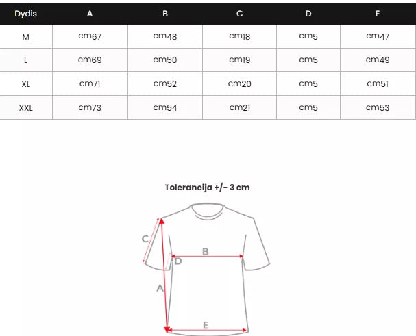 Vyrški balti marškinėliai Victory