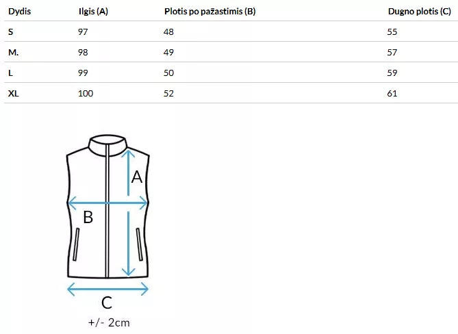 Moteriškas rusva liemenė be gobtuvo Serkis