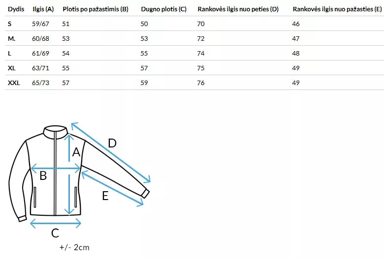 Moteriška rusva žieminė striukė Warm