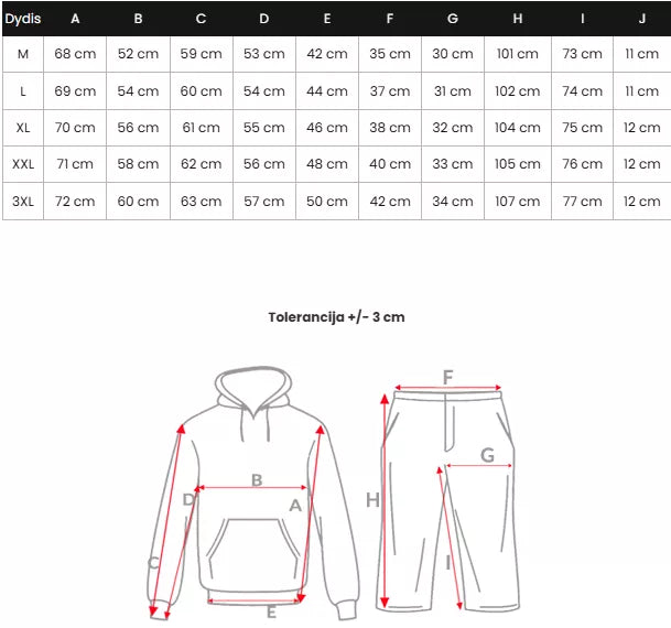 Vyriškas juodos spalvos  laisvalaikio kostiumas Matin