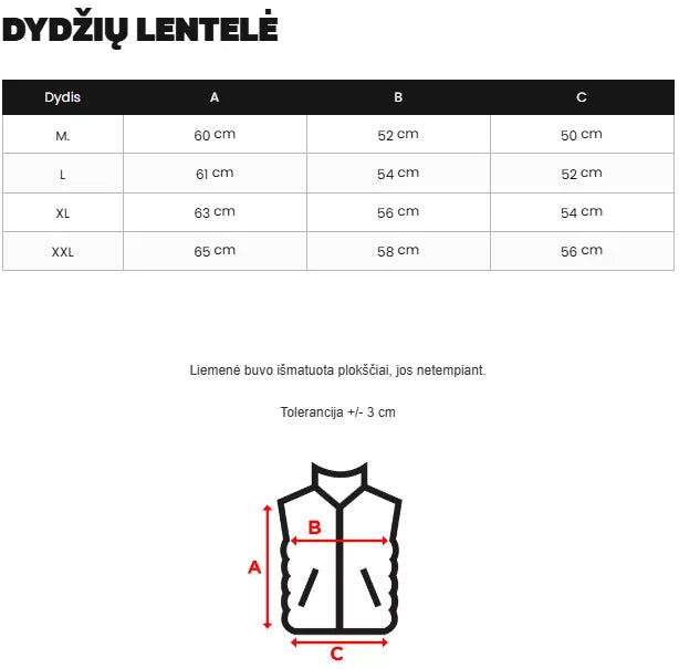 Vyriška juoda liemenė Kanor