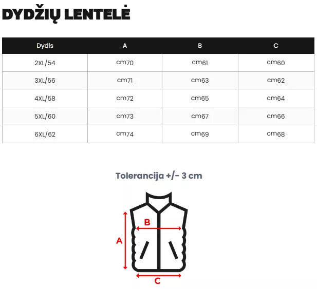 Vyriška juoda liemenė Merlin