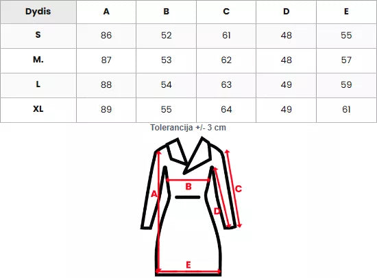 Moteriška ruda striukė Seran