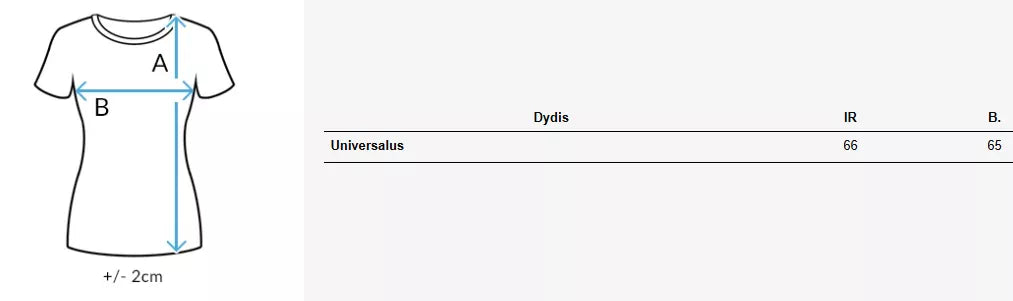 Moteriška oversize tipo rudi marškinėliai Shine