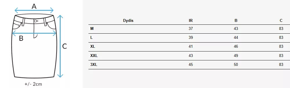 Ilgas džinsinis tamsiai mėlynas sijonas Merita