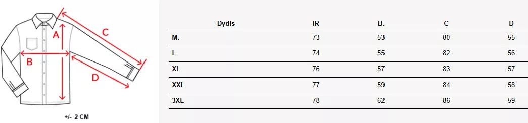 Vyriški balti marškiniai Bruno