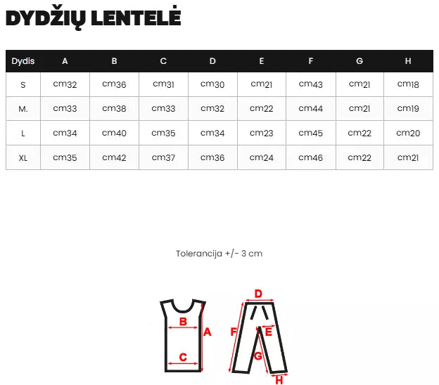 Moteriškas juodas sporinis komplektas