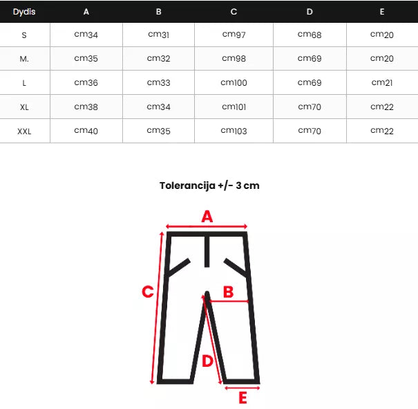 Vyriškos juodos kelnės Kent