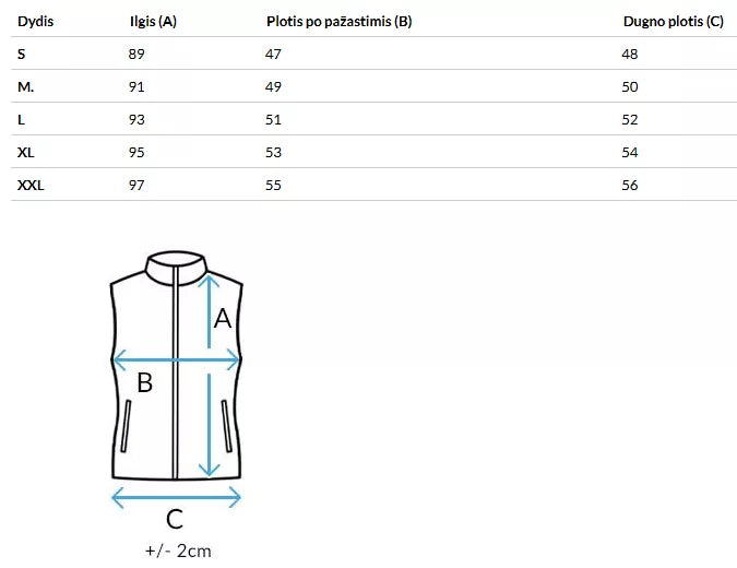 Moteriška ruda dvipusė liemenė Bora