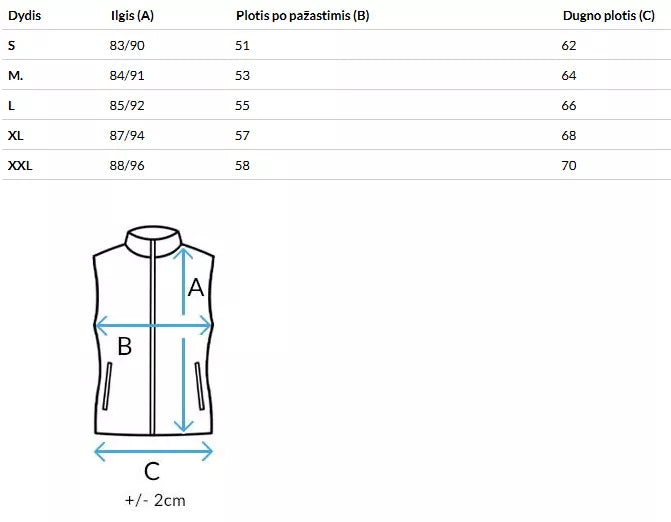 Moteriška ruda dvipusė liemenė Elegancio