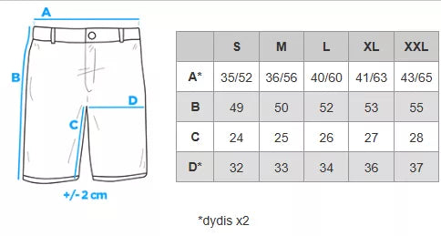 Vyriški chaki spalvos šortai Aras