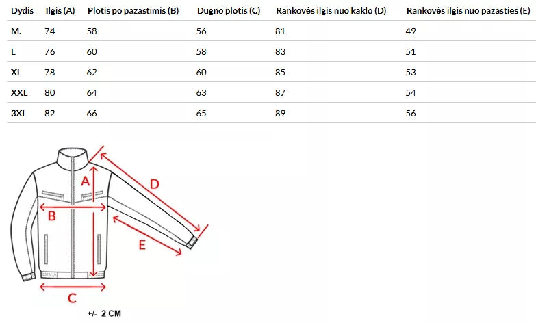 Vyriška ruda žieminė striukė Banket