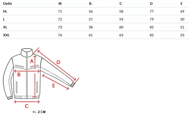 Vyriška ruda striukė su gobtuvu Endrik