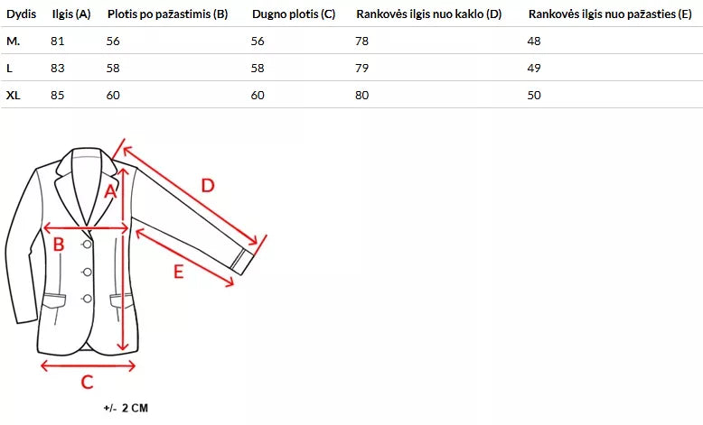 Vyriškas juodas žieminis paltas Coast