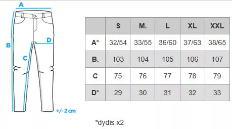 Vyriški mėlyni džinsai Kone