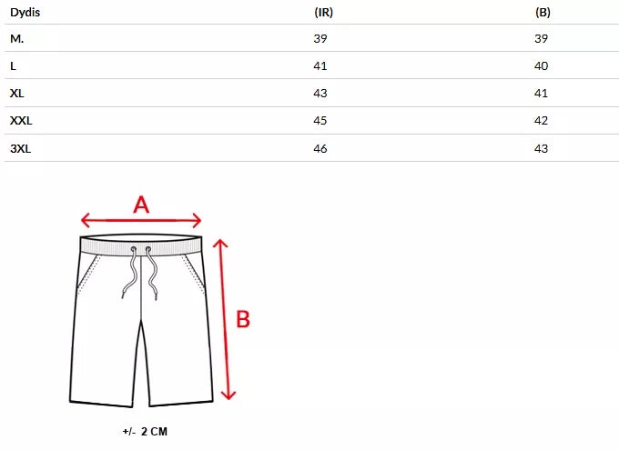 Vyriški juodi šortai Urba