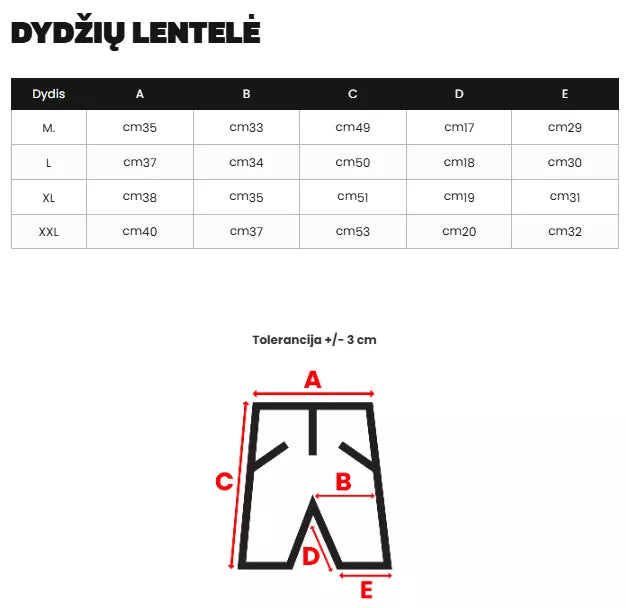 Vyriški chaki šortai Devon
