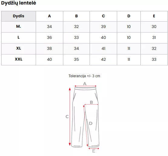 Vyriški chaki šortai Vidi