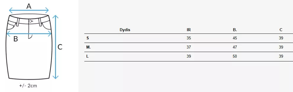 Moteriškas juodas mini sijonas Daniz