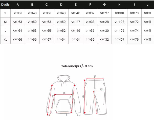 Moteriškas juodas veliūrinis komplektas Merlin