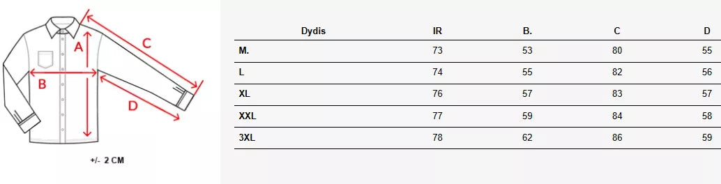 Vyriški balti marškiniai Klark