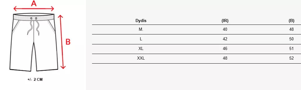 Vyriški juodi šortai Anet