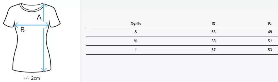 Moteriški balti marškinėliai Woman