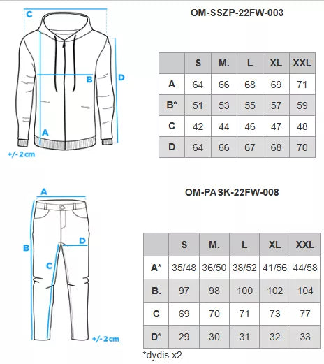 Vyriškas juodos spalvos laisvalaikio komplektas Denat