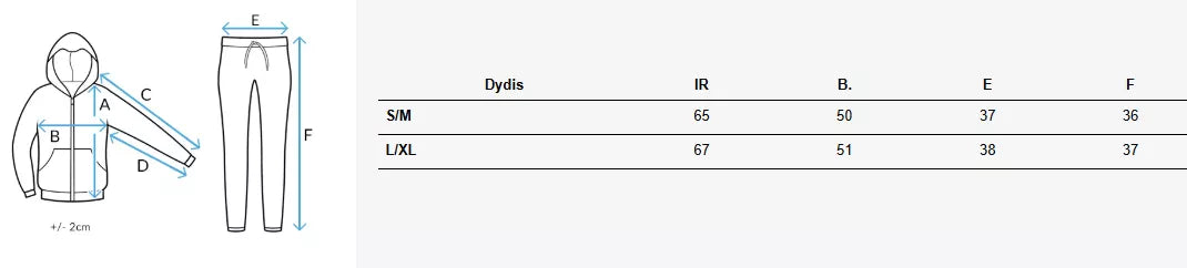 Moteriškas šviesiai mėlynas lininis komplektas Line
