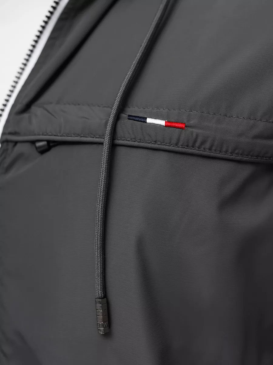 Tamsiai pilka striukė su gobtuvu Kemir