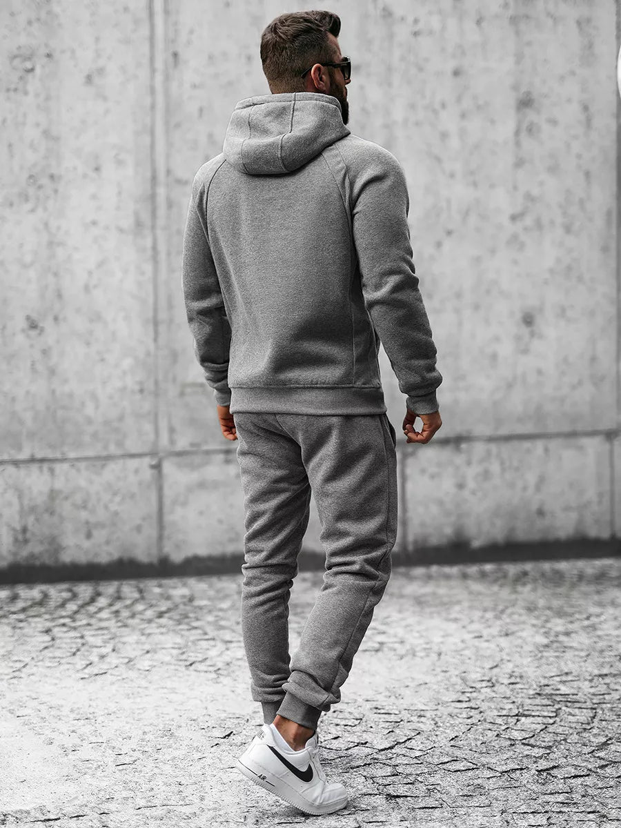 Tamsiai pilkas sportinis kostiumas vyrams Ronal