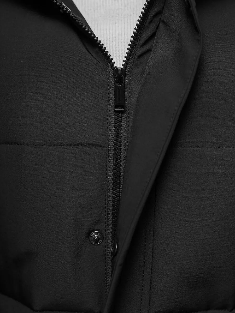 Vyriška juoda dygsniuota striukė Storm