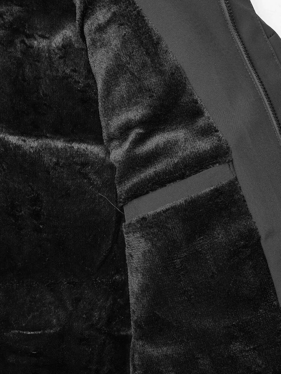 Vyriška juoda dygsniuota striukė Storm