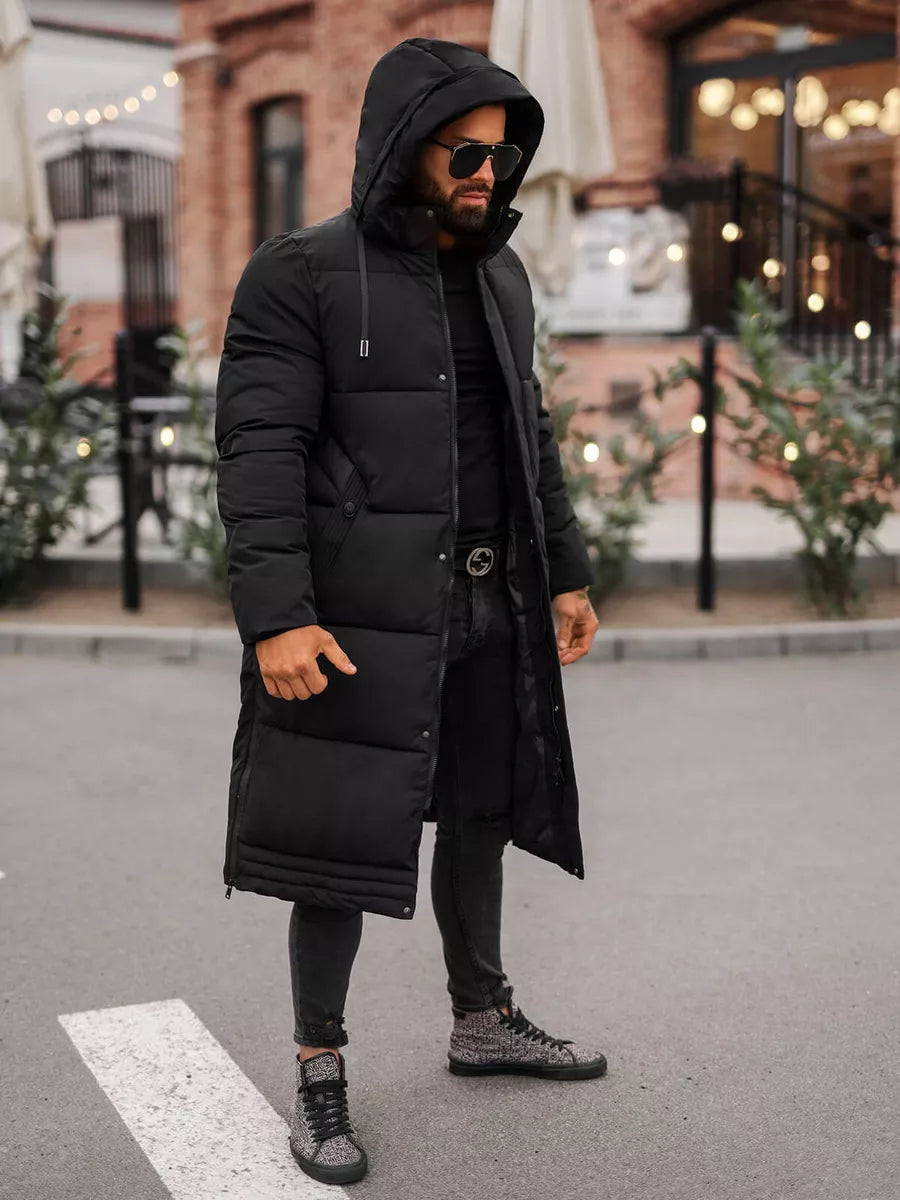 Vyriška juoda žieminė striukė Bruno