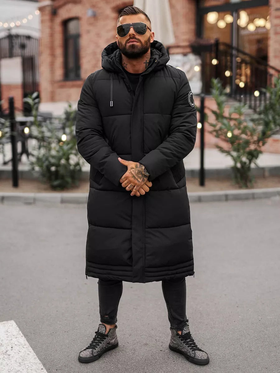 Vyriška juoda žieminė striukė Bruno