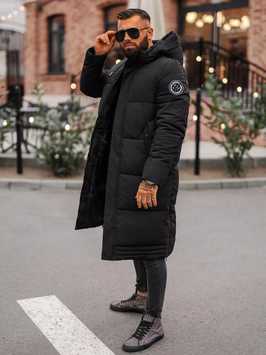 Vyriška juoda žieminė striukė Bruno