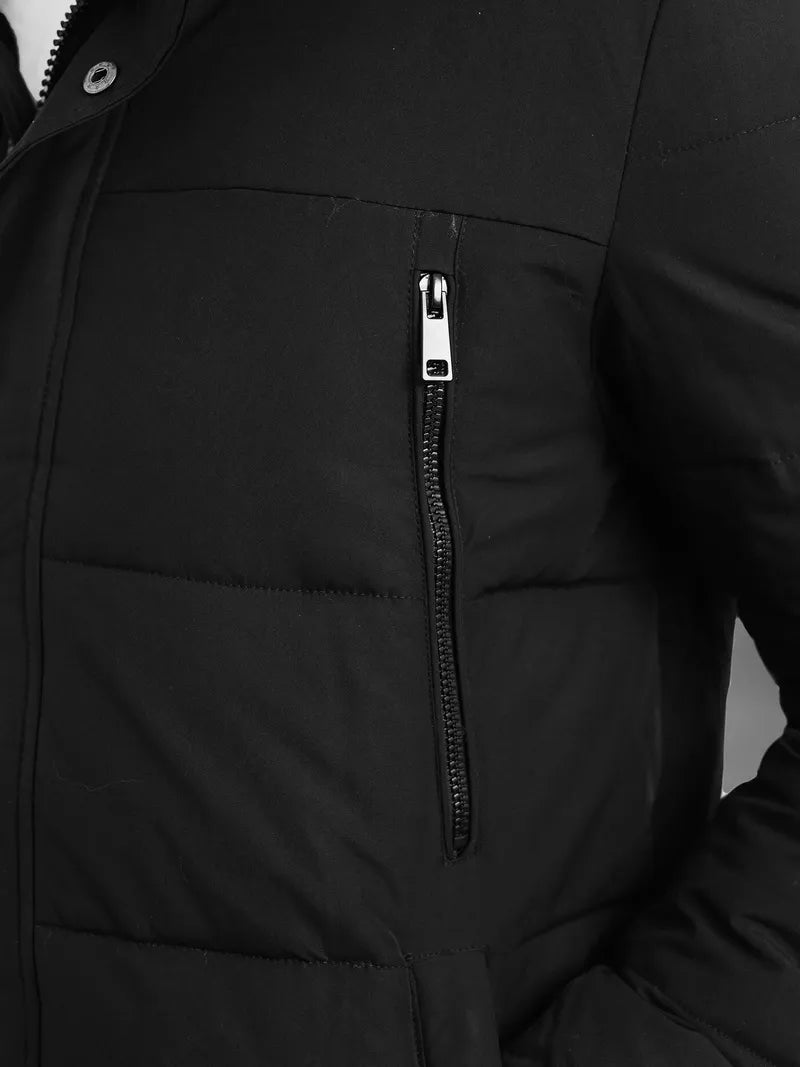 Vyriška juodos spalvos žieminė striukė Fred