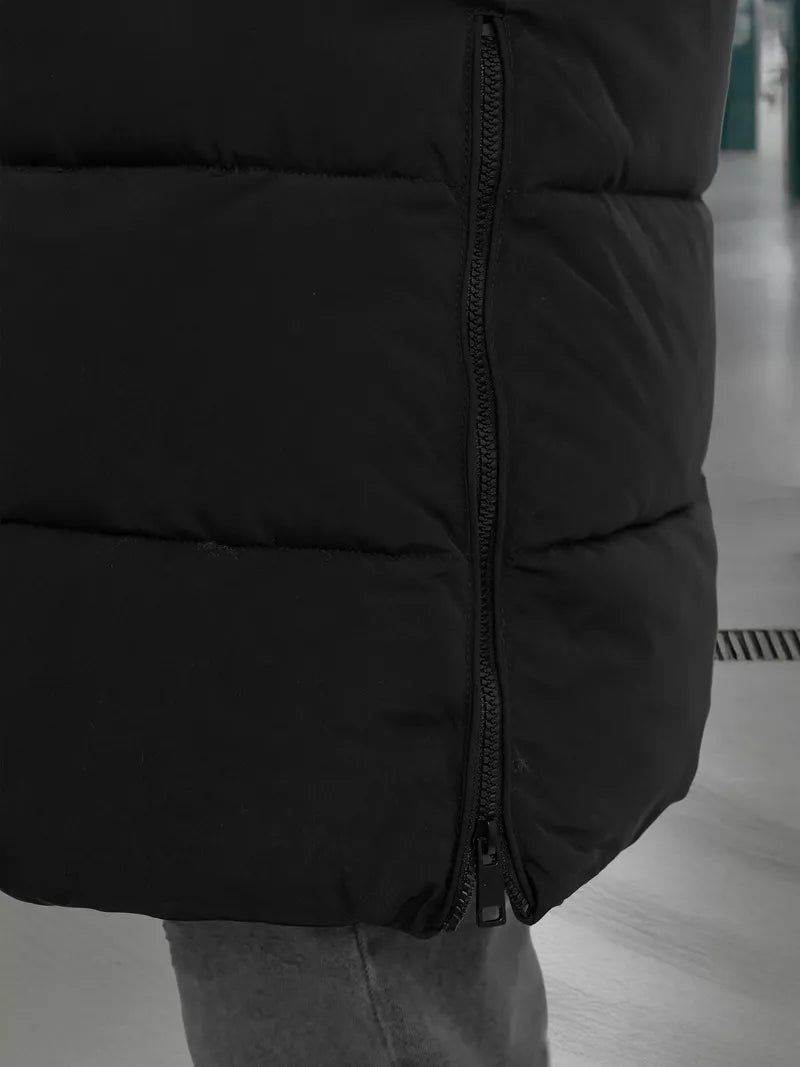 Vyriška juodos spalvos žieminė striukė Fred