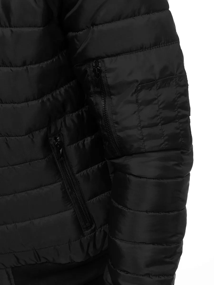 Vyriška pavasarinė - rudeninė striukė juodos spalvos Nosal