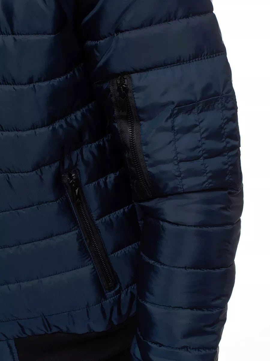 Vyriška pavasarinė - rudeninė striukė tamsiai mėlynos spalvos Nosal