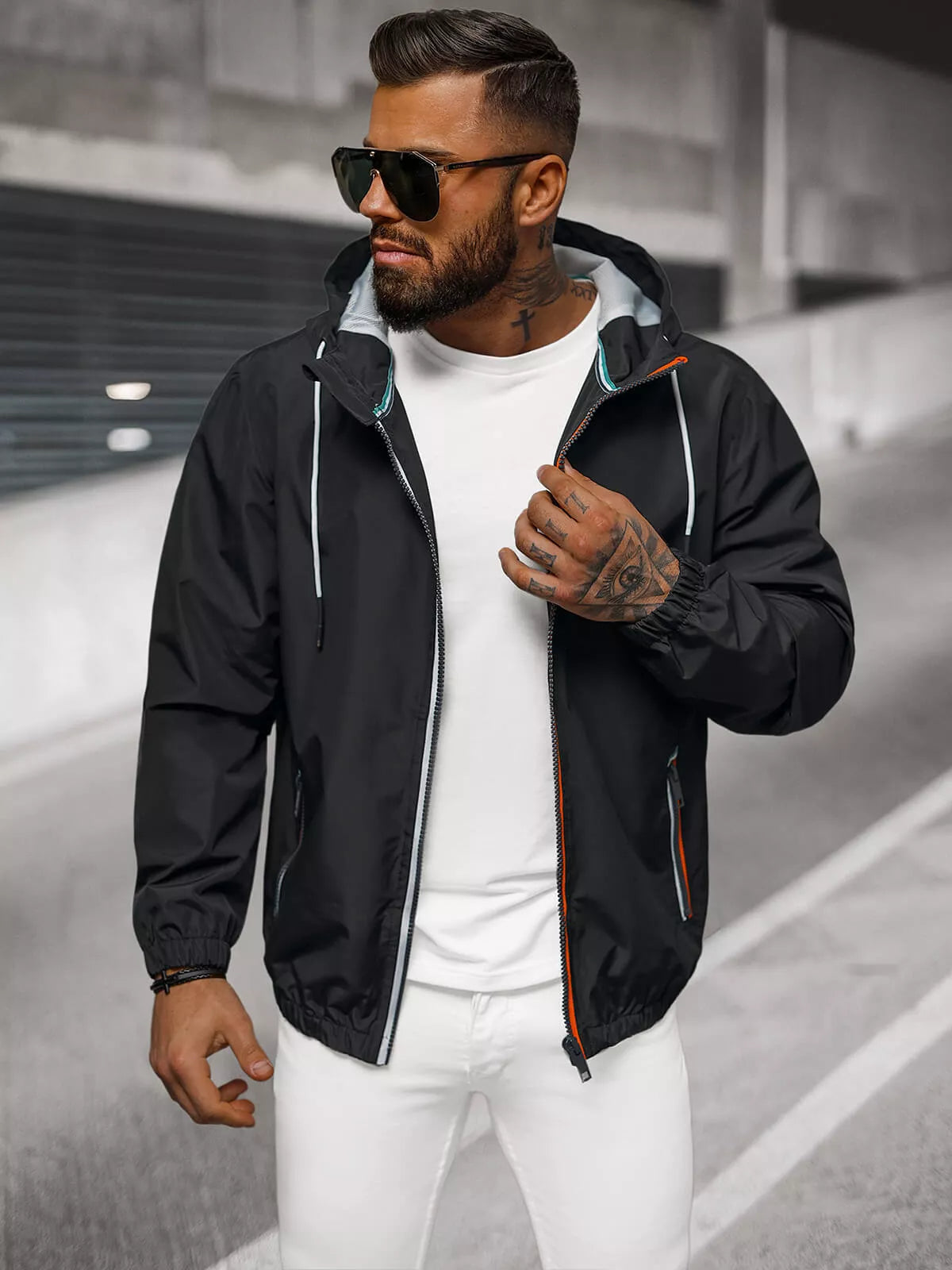 Vyriška plona juoda striukė Doran