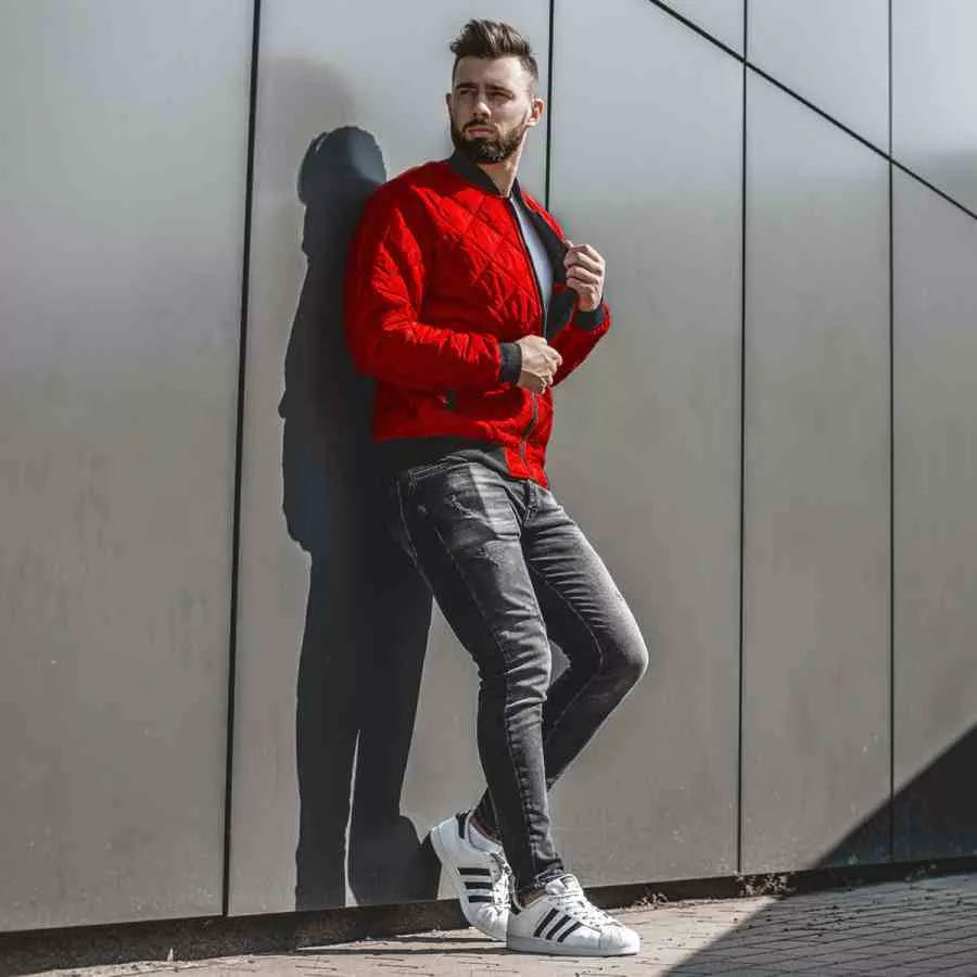 Vyriška raudona striukė Morel